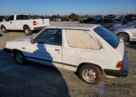 1987 Subaru Gl из США, поврежденный, VIN JF1AF23B0HB100004